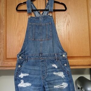 American EAGLE JEAN SHORTS Bibs  SIZE  M
